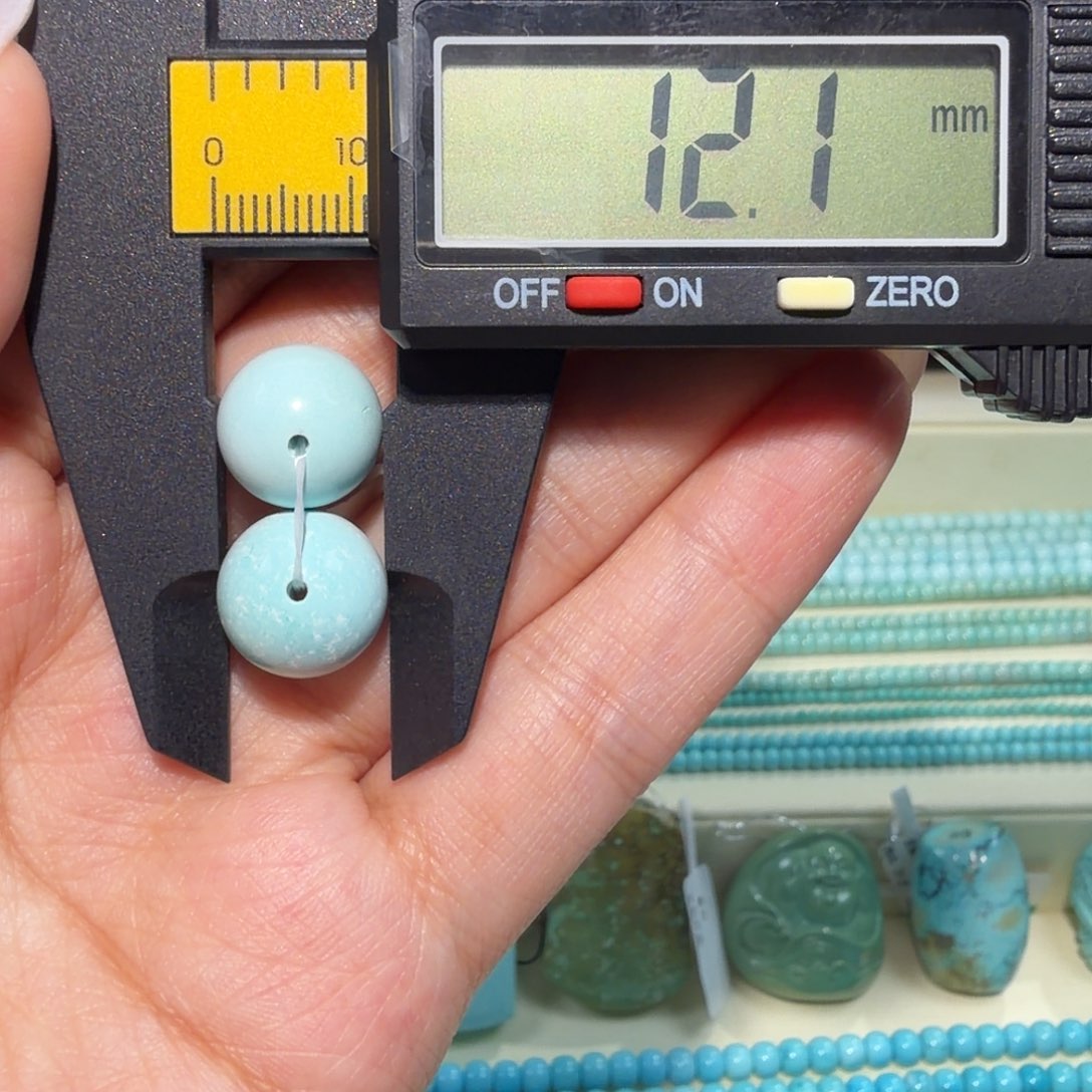 绿松石未镶嵌圆珠