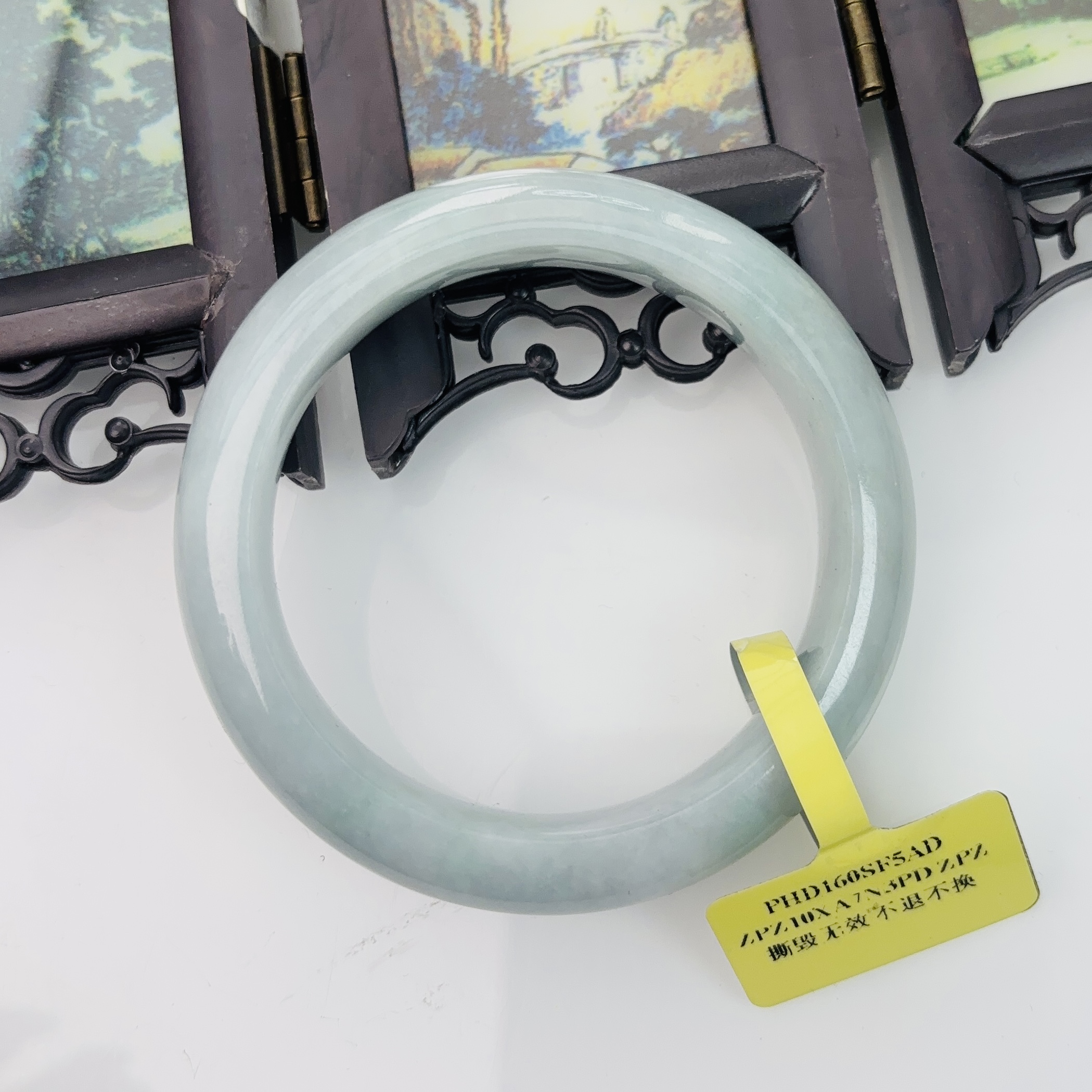  【秋姐翡翠】天然A货翡翠手镯54圈&C8-16