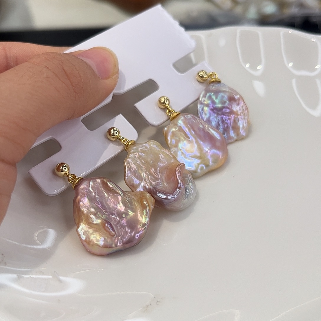 耳饰淡水珍珠合金