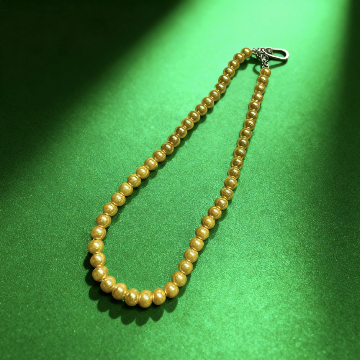 Q.精品金色珍珠项链 A163-SYL-1A