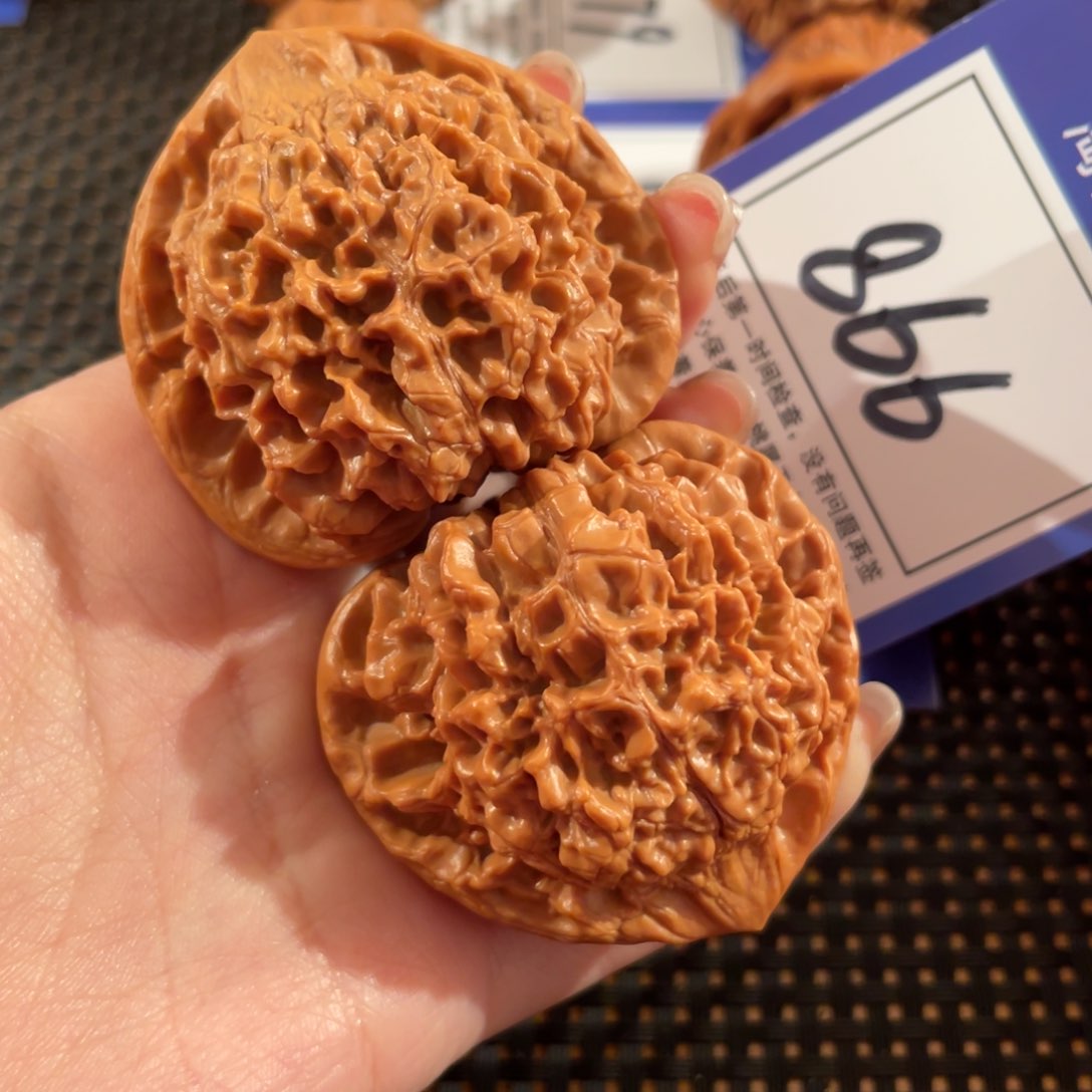 文玩核桃把件866号48尺官帽