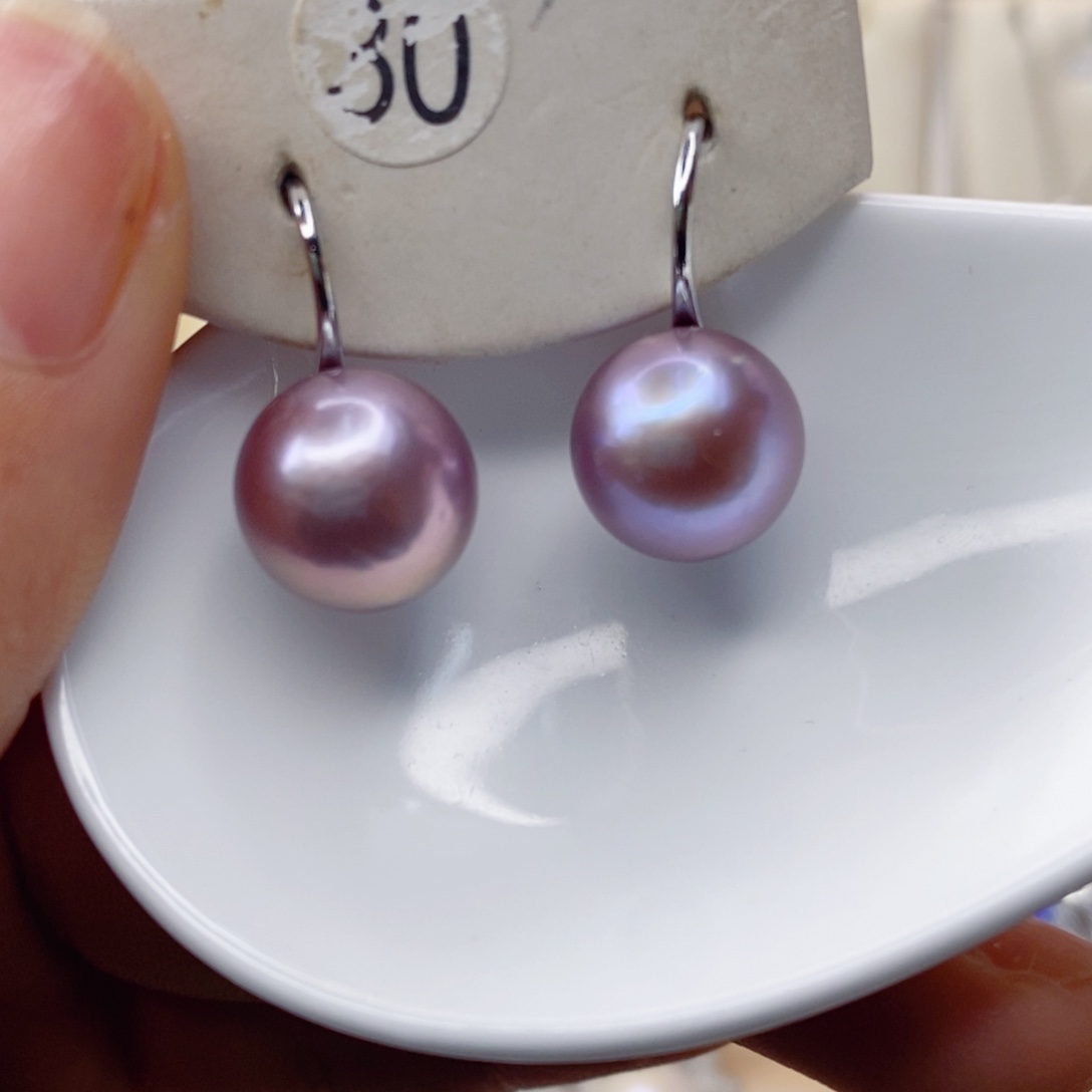 淡水珍珠耳饰合金
