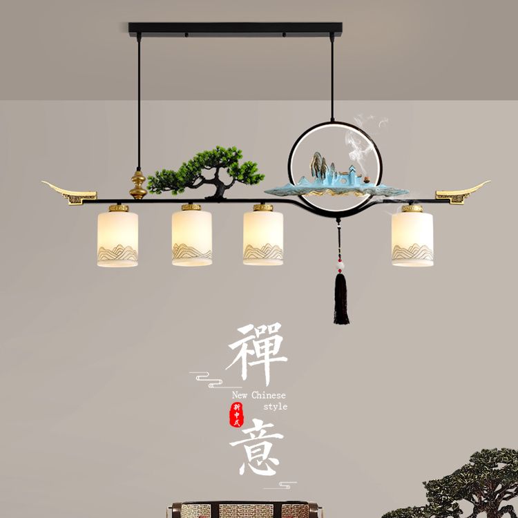 T5e新中式茶室茶桌吊灯禅意中式餐厅办公室茶台灯中国风复古前台