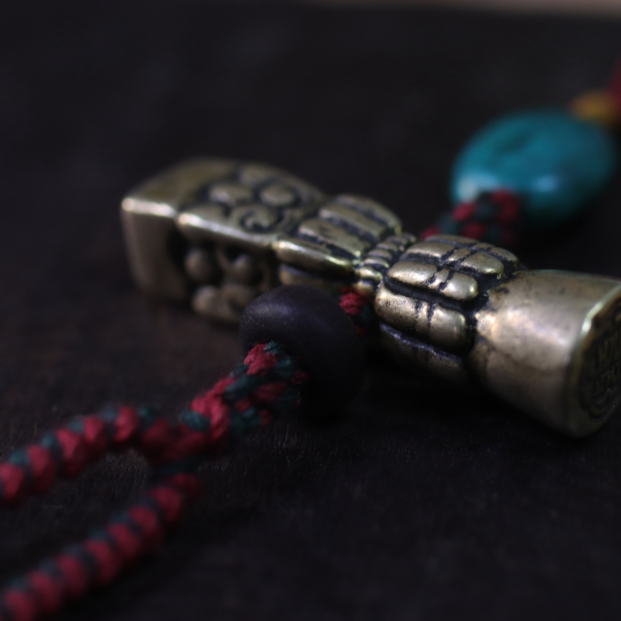 铜合金锦纶吊坠 小沫设计纯手工绳编设计款时尚饰品单拍无效