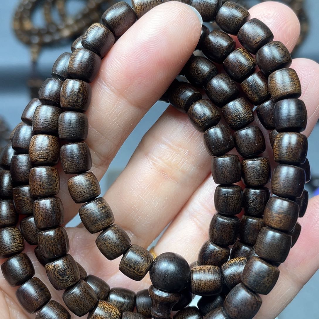 沉香手串安***活芽庄白棋0.7