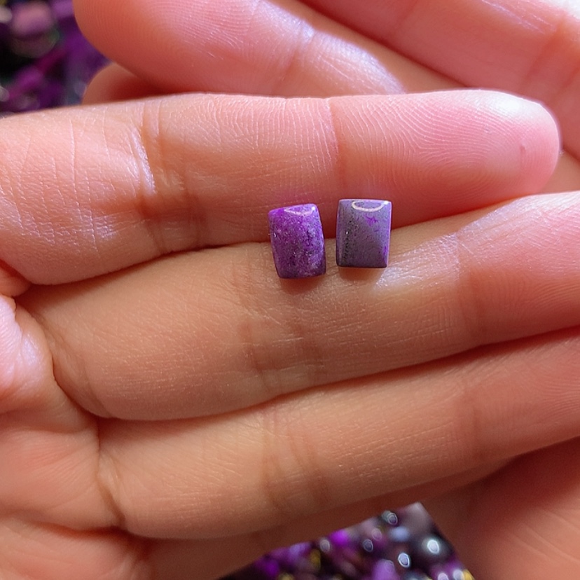 【闪购商品】苏纪石（舒俱来）耳钉银S925镶嵌