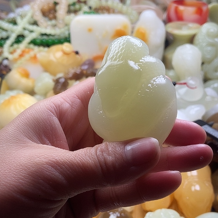 完全开放手把件皮休