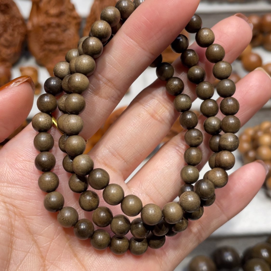 【闪购商品】檀香木手串/手链0.6×30颗阴沉随机发货一条