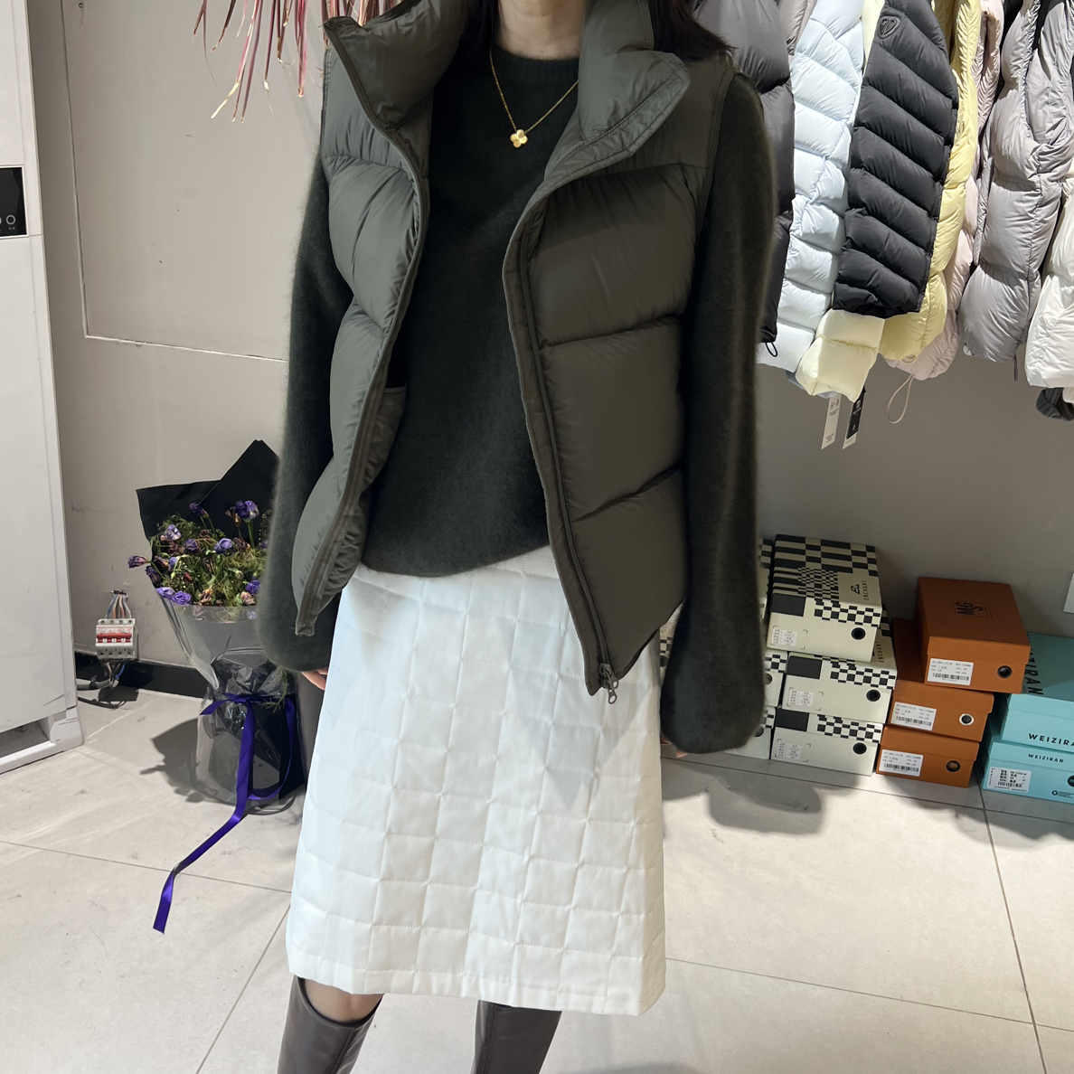 W➕欧韩新款长毛时尚潮流百搭长袖毛衣