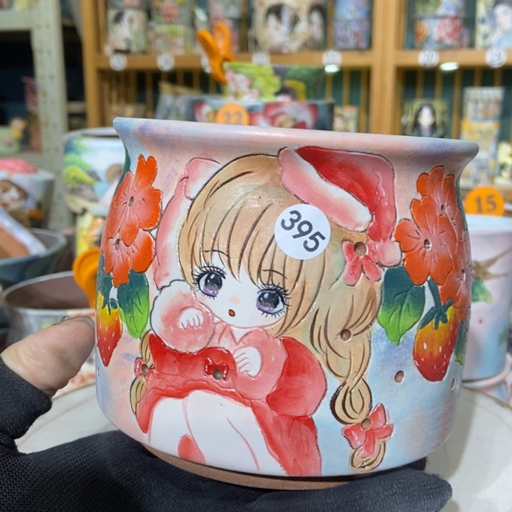 红陶景德镇艺术手绘作品
