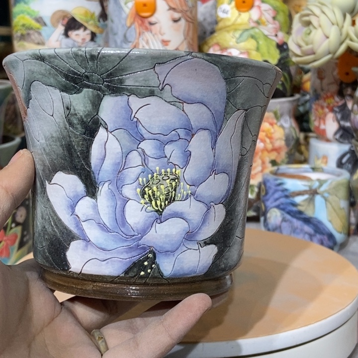 红陶景德镇艺术手绘作品