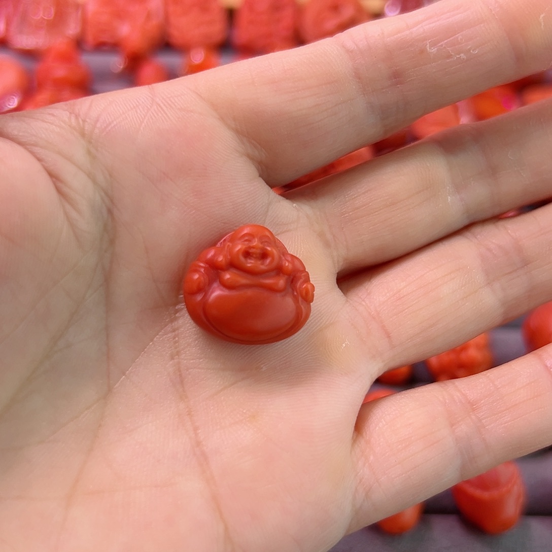 南红玛瑙吊坠未镶嵌小*子