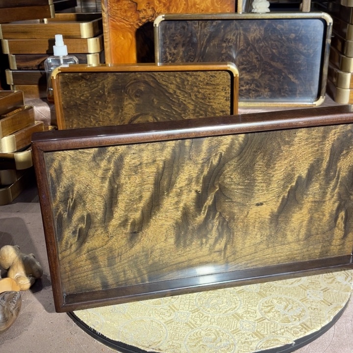 金丝楠咕*金丝楠木文盘