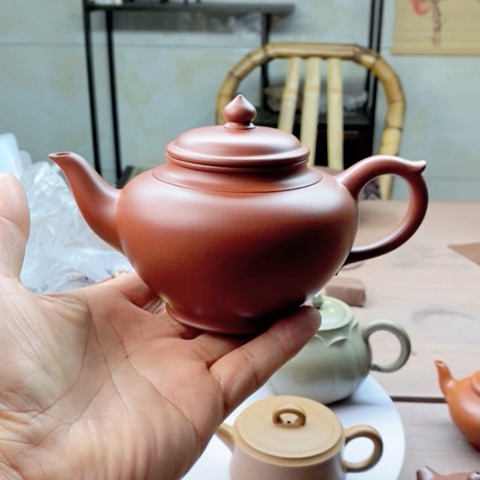 用***6茶壶紫砂笑樱小红泥