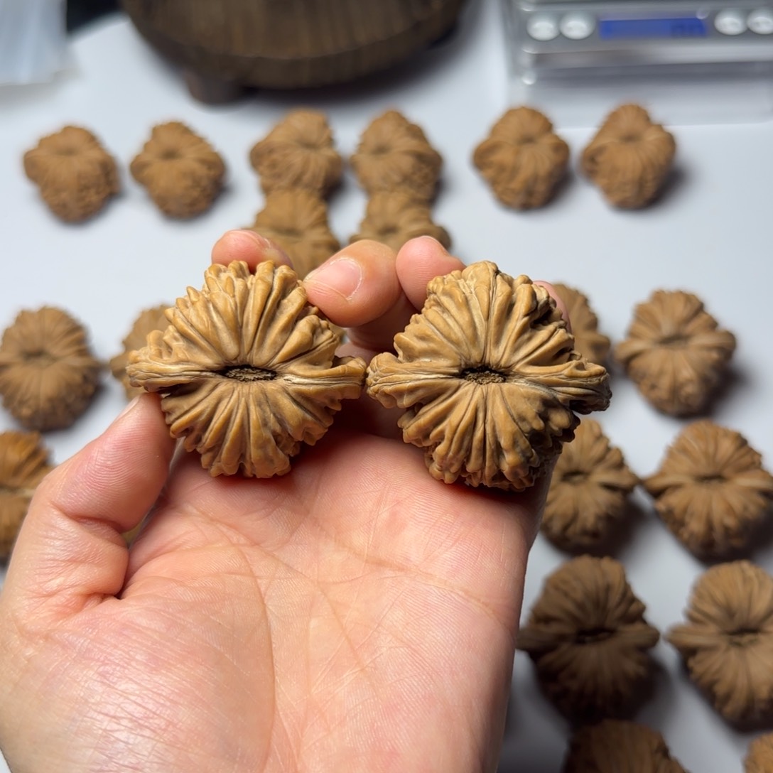 核桃手串/手链老*拱桥楼文玩核桃45尺平底