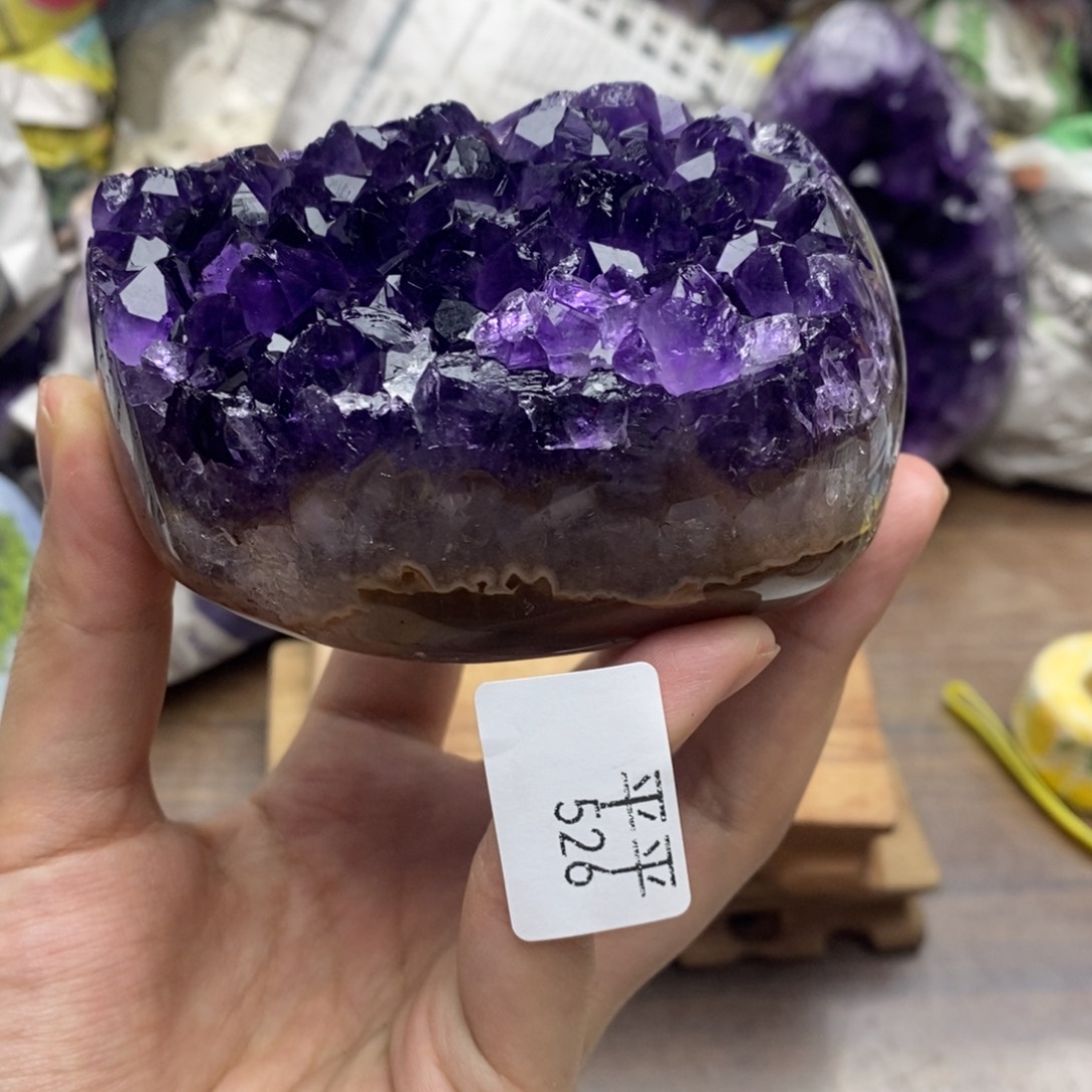 紫晶珠宝半成品未镶嵌