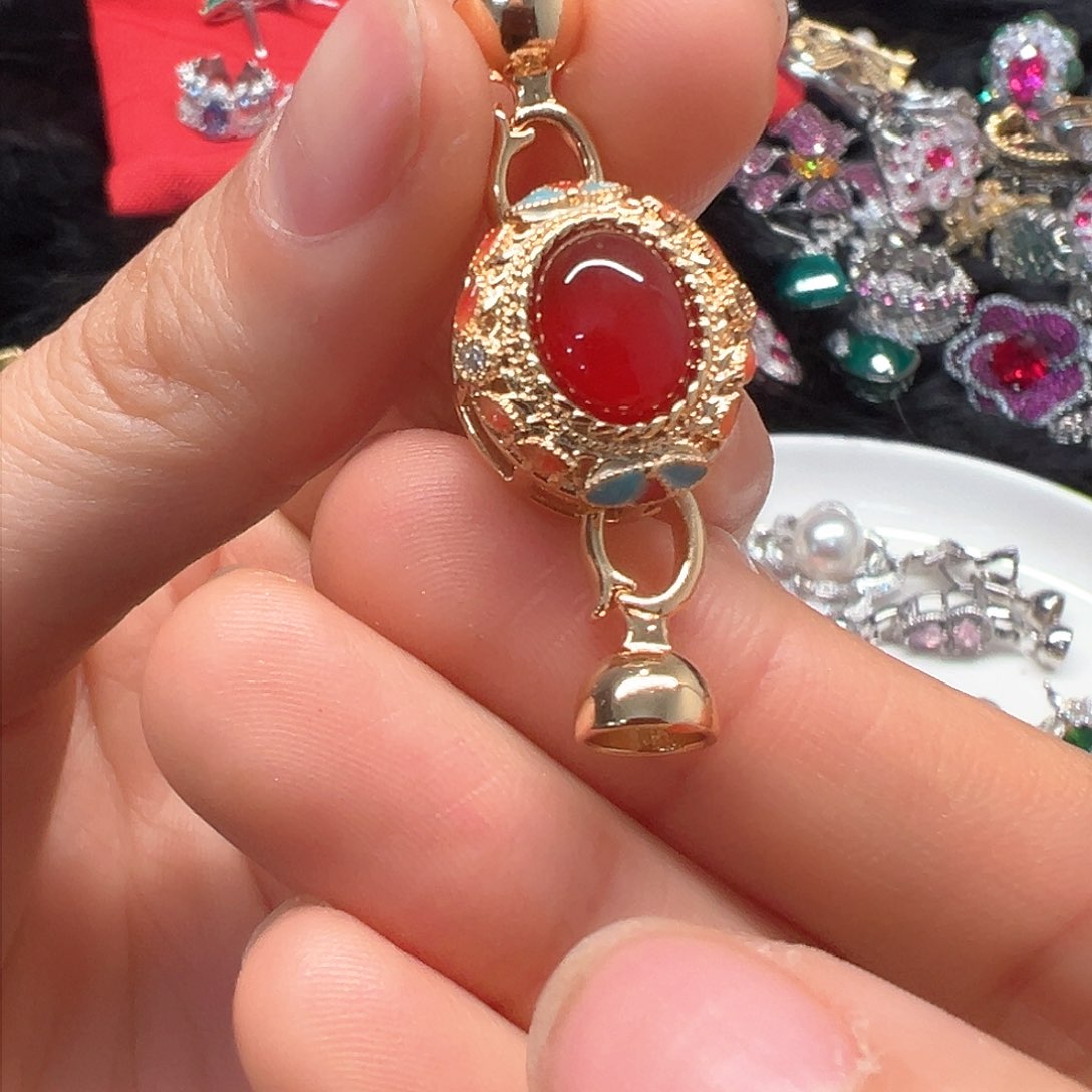 绿水晶手链银S925镶嵌