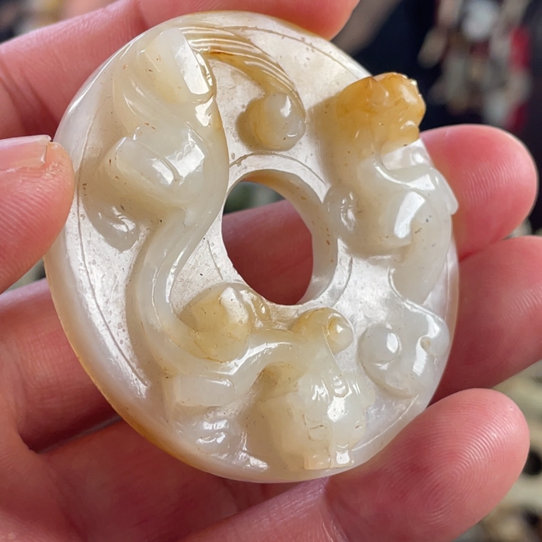 和田玉挂件未镶嵌禄*