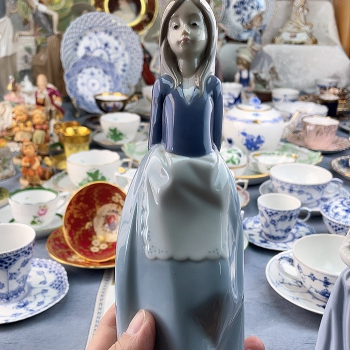 中古欧瓷瓷器小房子