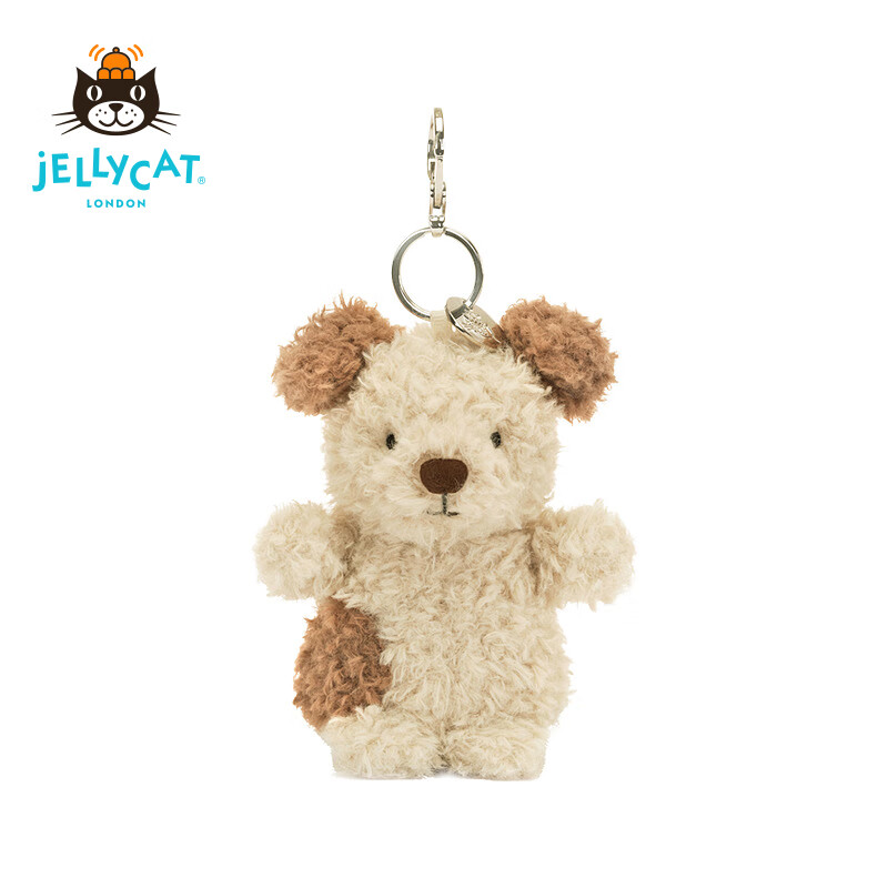英国Jellycat新品卷毛小狗包包挂饰玩偶可爱毛绒公仔背包挂件