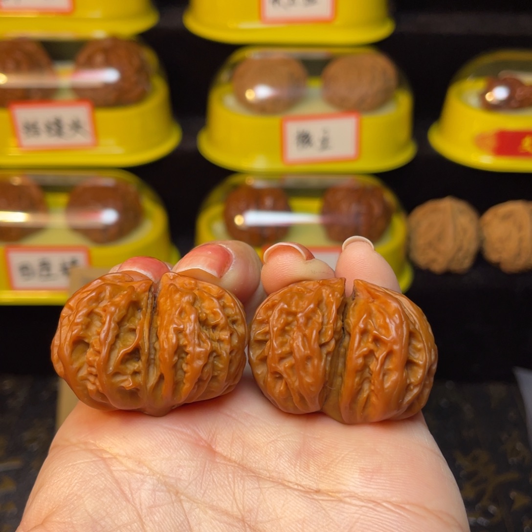 文玩核桃把件我***天连体异形
