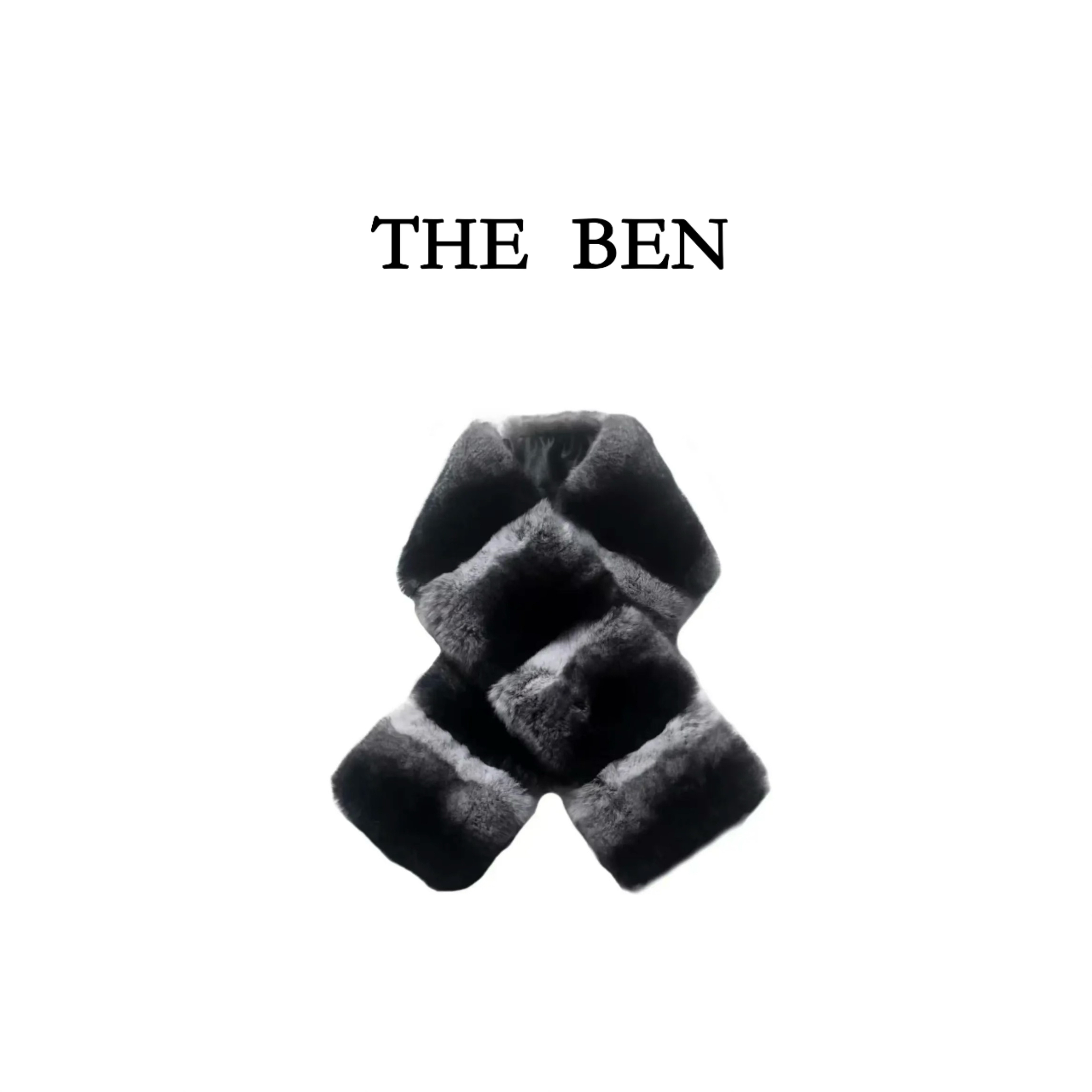 THEBEN2024冬季新品 高级感钓钓毛单面单色围脖 DE11022