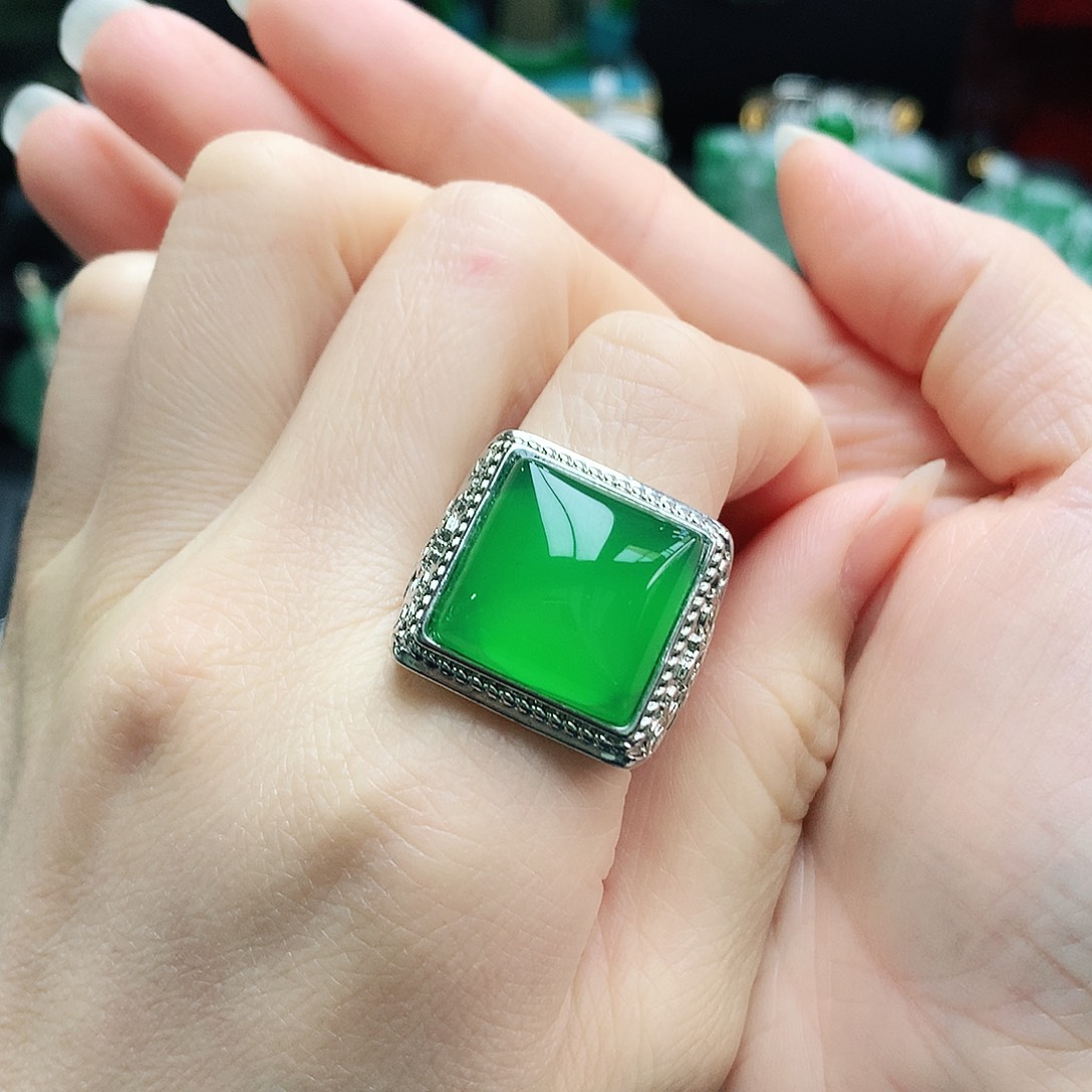 玛瑙/玉髓戒指未镶嵌