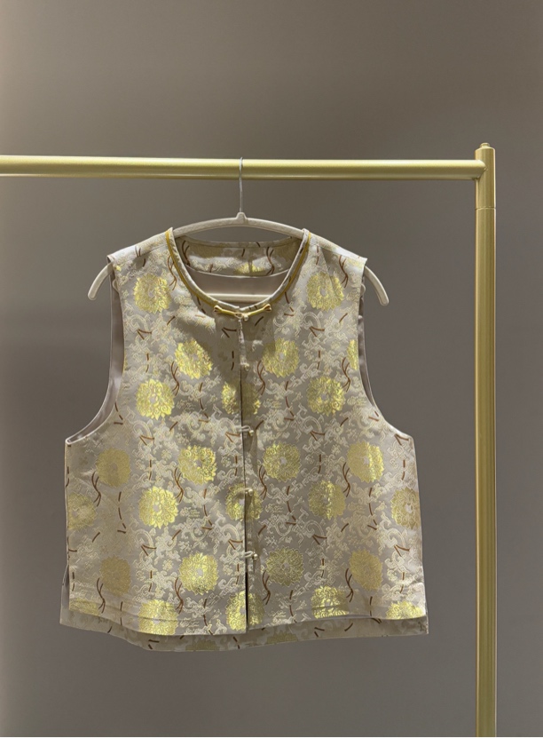 缠枝莲 宋锦马甲