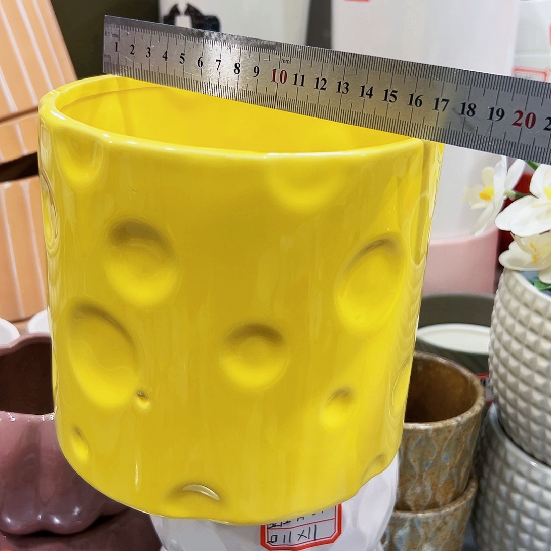 有孔，外贸尾单陶瓷花盆凑单10米包邮