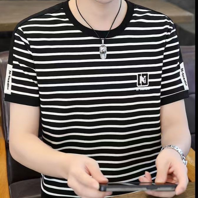 魔术衣百宝袋无道具紧身手法T-条纹定制男士款