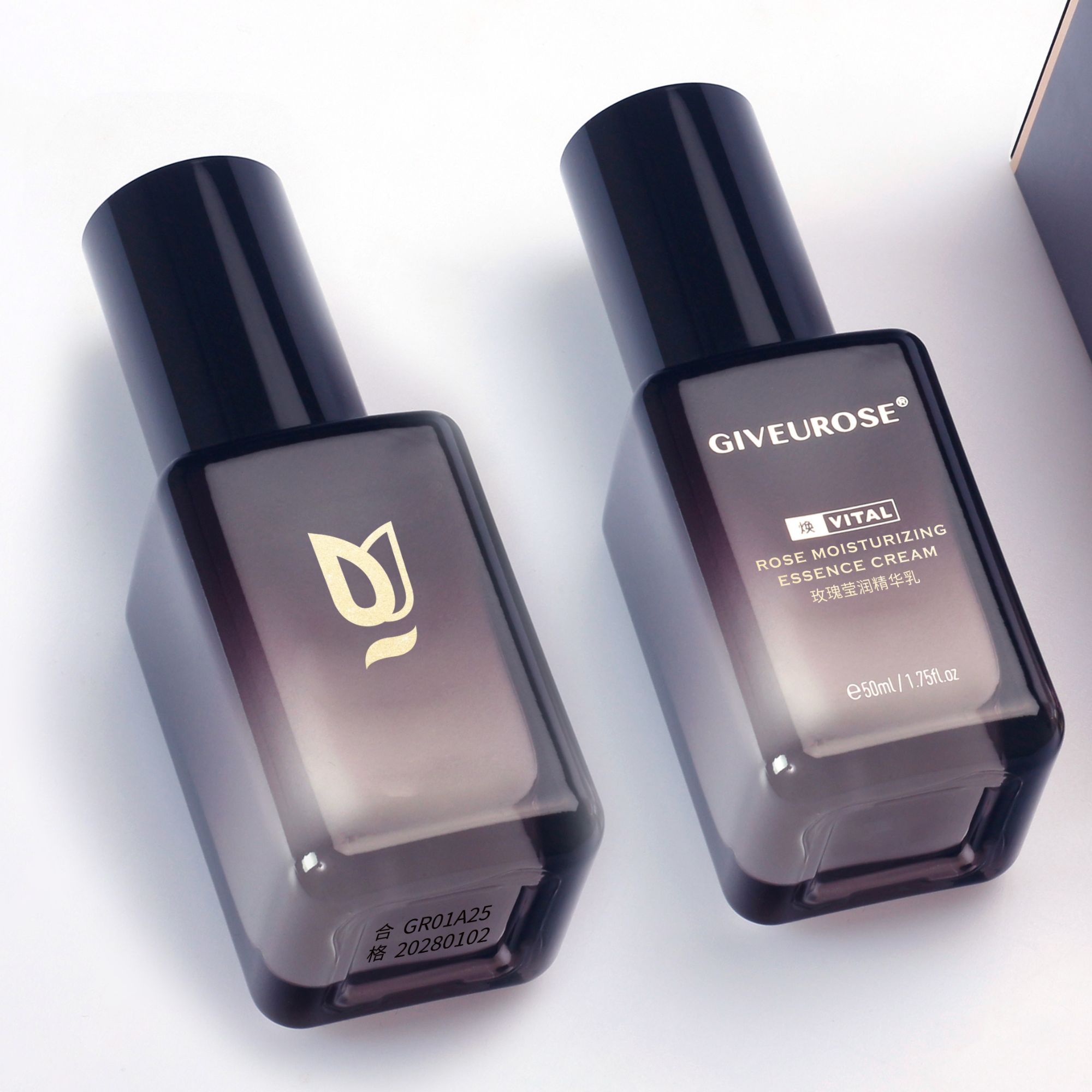 玫瑰精油添加精华液精华乳组合不脱妆适合干皮油皮