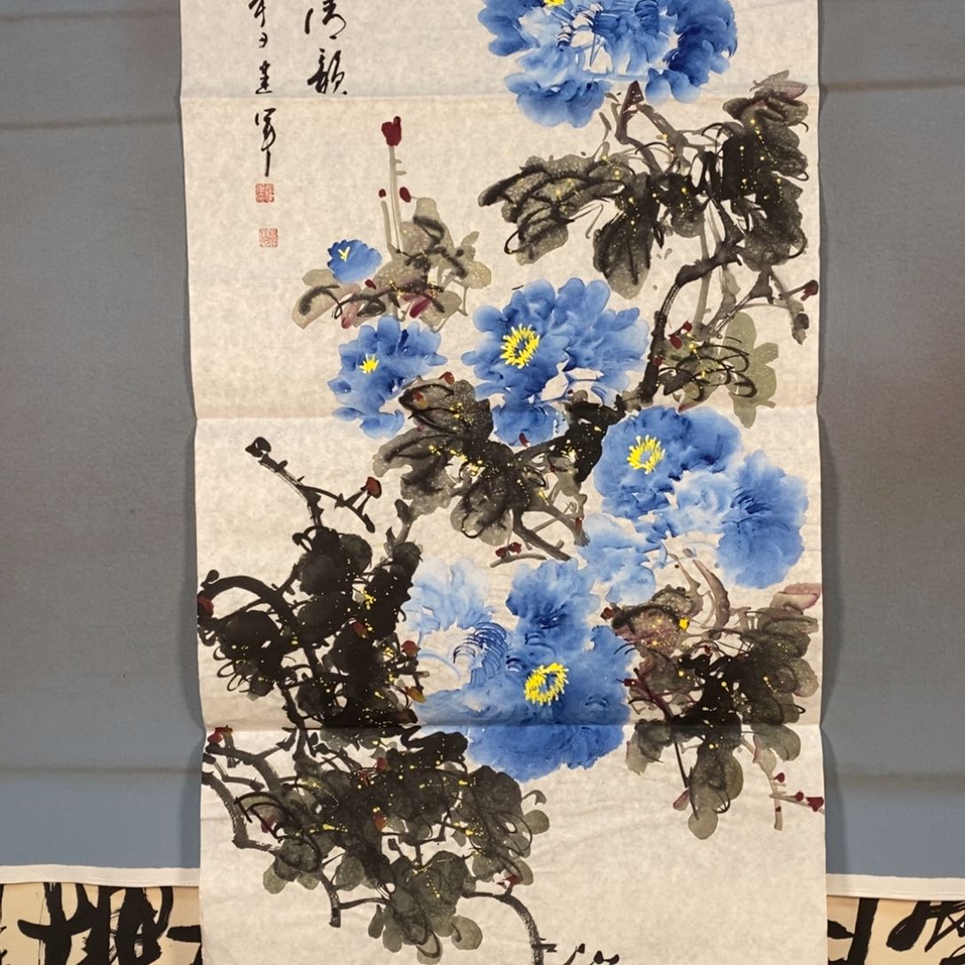 国画212牡丹花盛开的时候