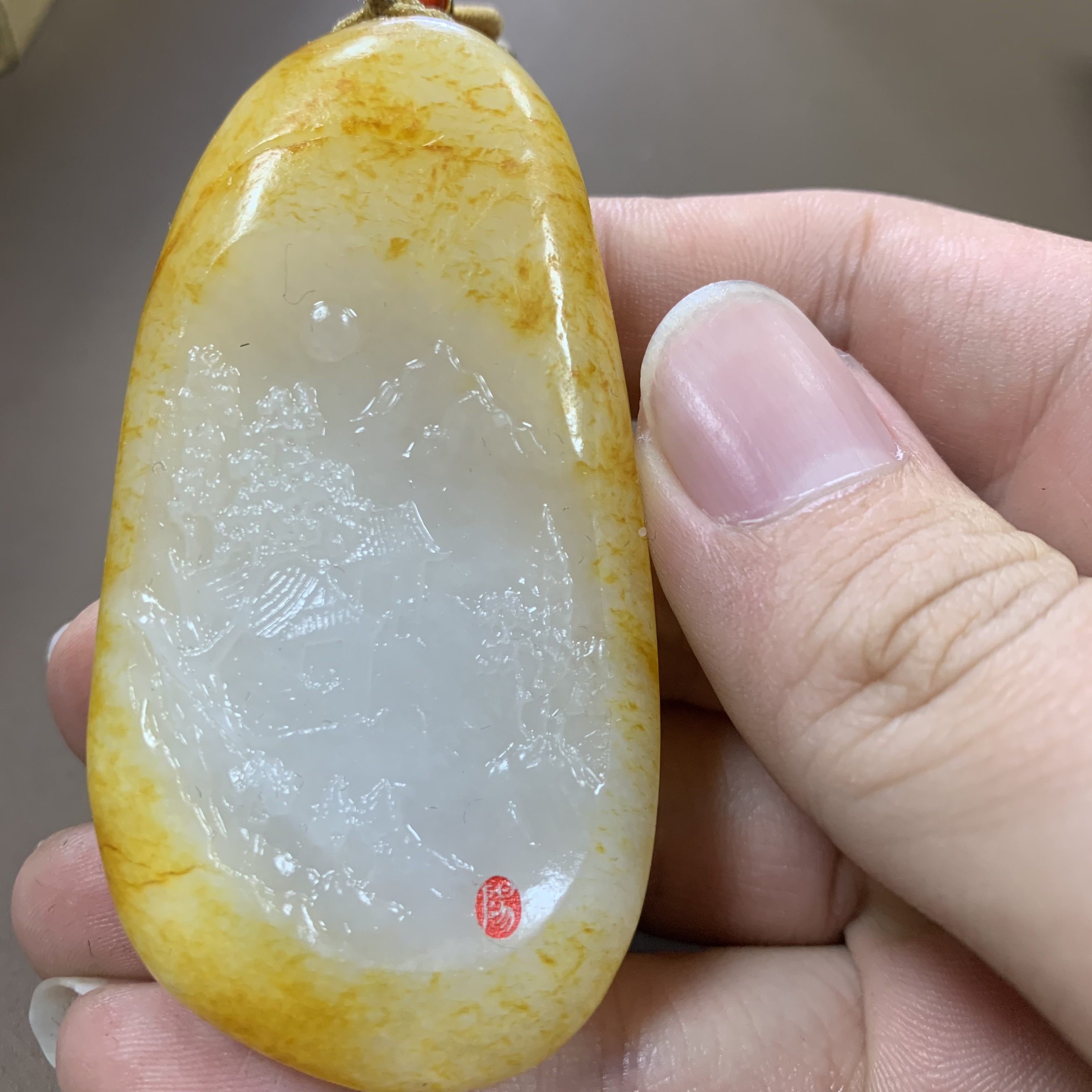 和田玉颈饰未镶嵌2.25 Y