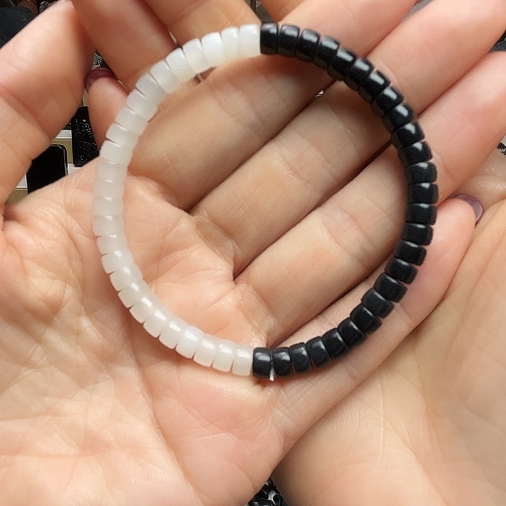 和田玉（墨玉）未镶嵌手链卡6