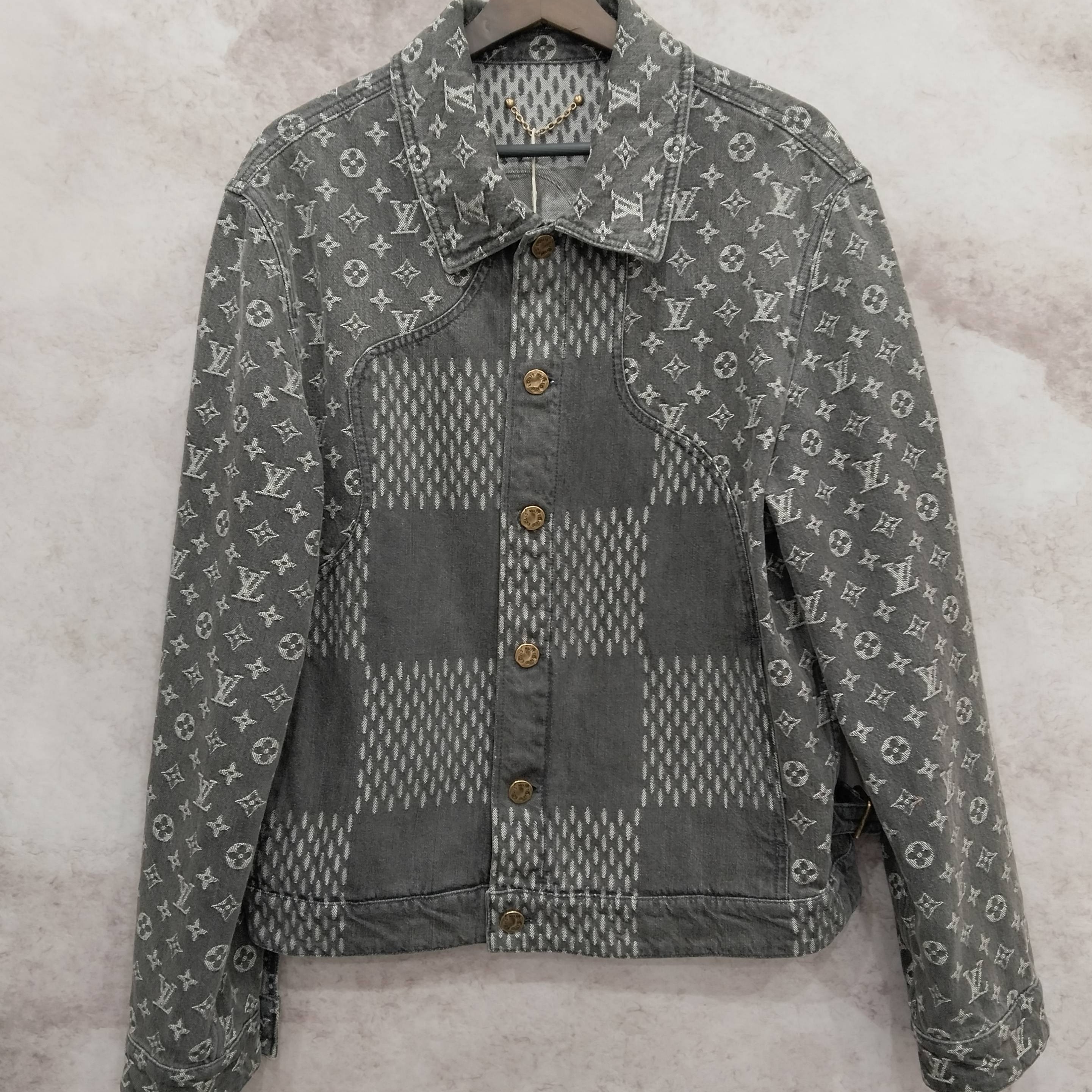 99新 LouisVuitton/路易威登 LV  nigo 满印牛仔外套 48码/3702