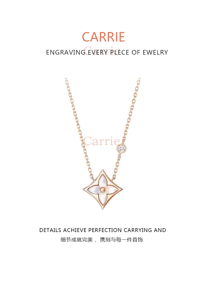 合金手链 【Carrle】菱形白贝贝时尚轻奢项链