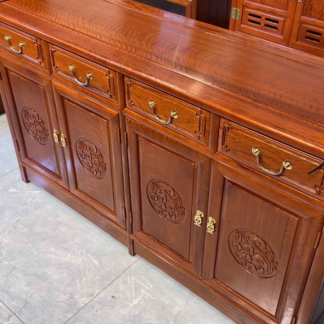 ಢ***.柜类家具花梨木类四门四抽雕花直脚