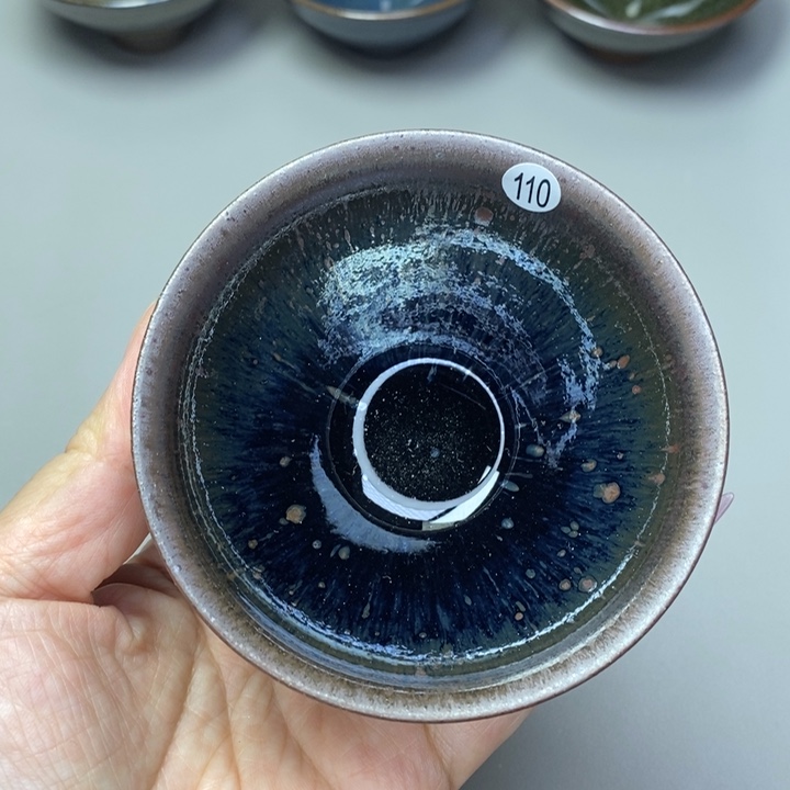 茶盏建窑建盏磨底柴烧主人杯微瑕