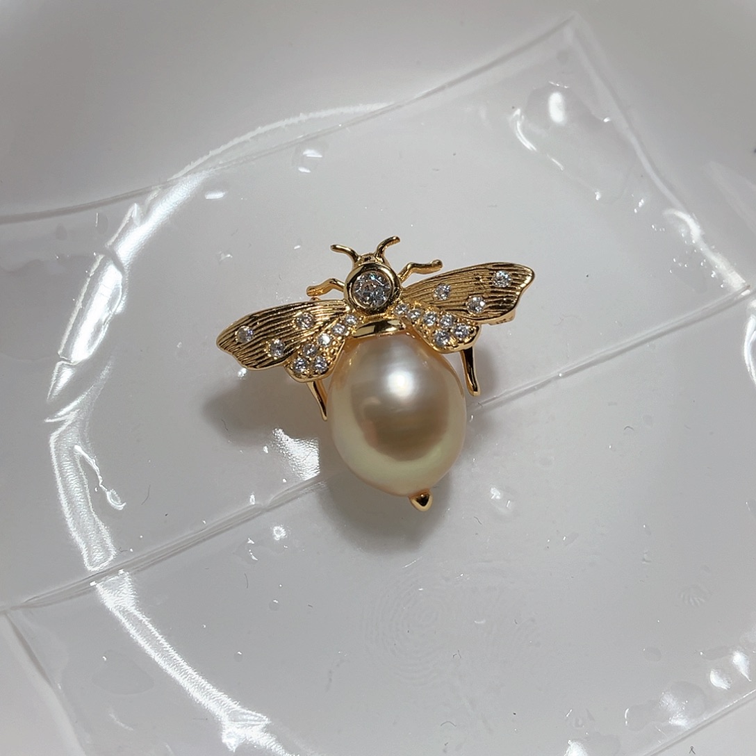 海水珍珠颈饰银S925镶嵌