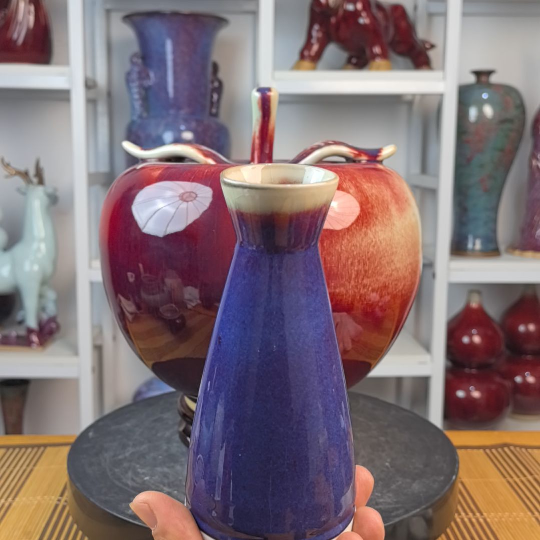 摆件钧瓷摆件神后镇钧瓷