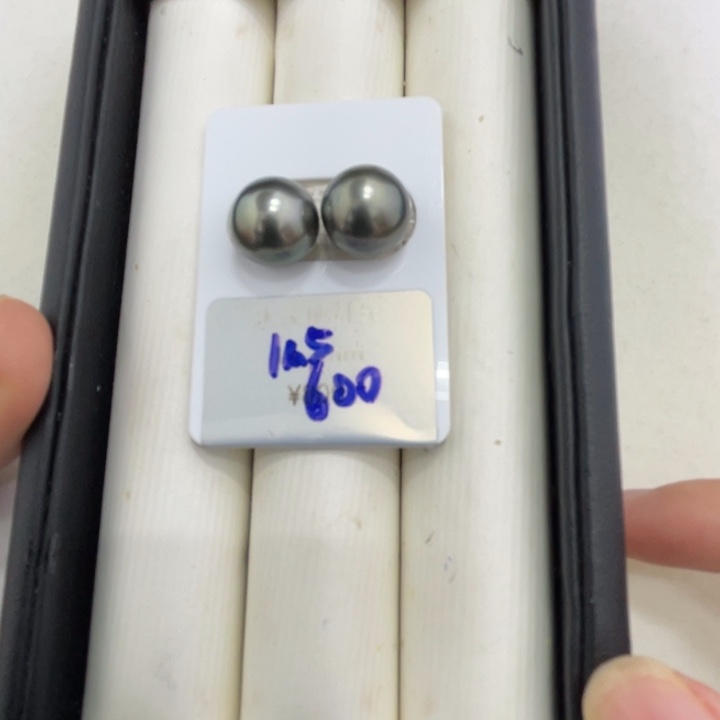 海水珍珠裸珠11.5mm炫彩大溪地对珠