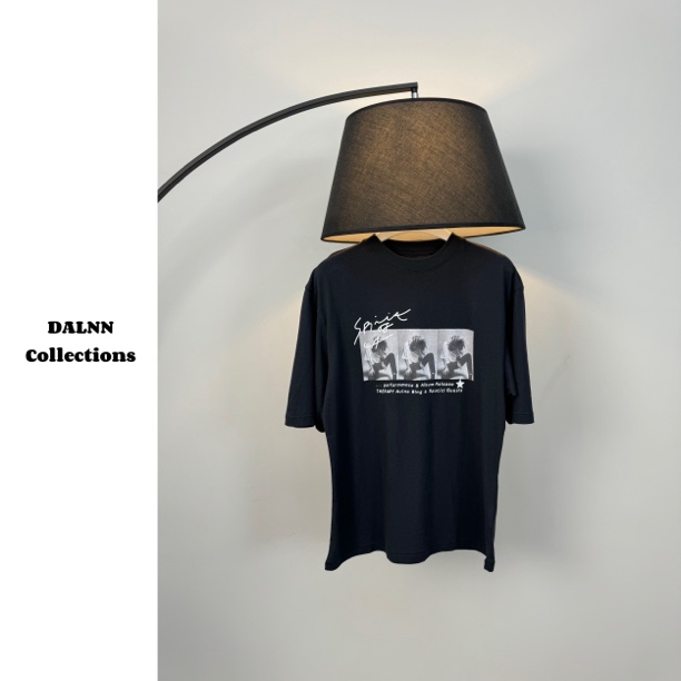 DALNN Collections｜时髦休闲系 美式复古做旧人像图案短袖T恤