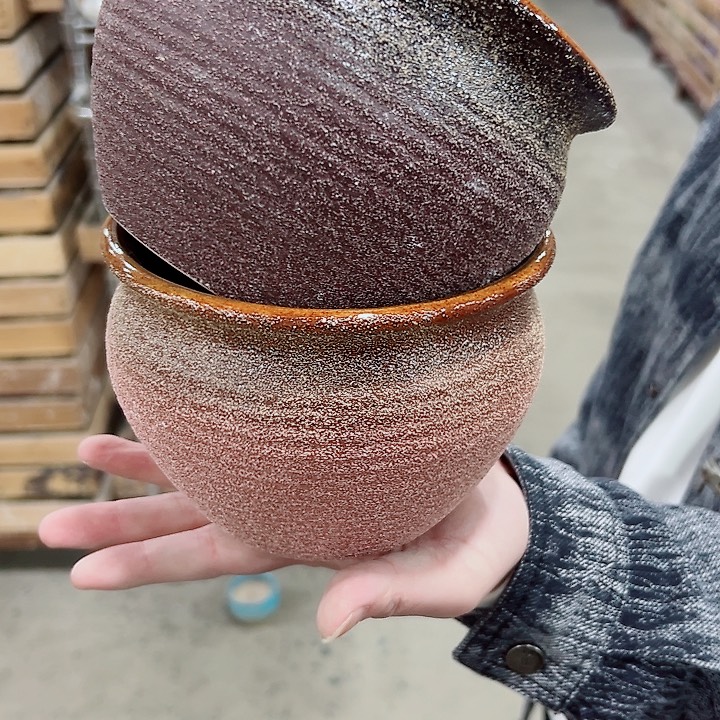 有孔.凑满10元发货多肉陶瓷花盆！