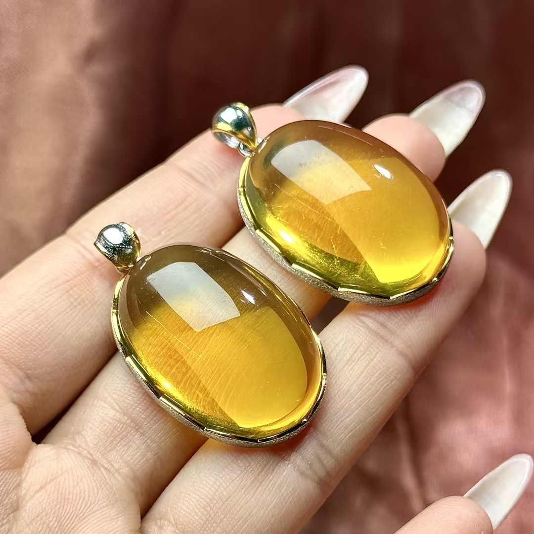 【ZX】蓝珀蛋面吊坠（多样性发其一）