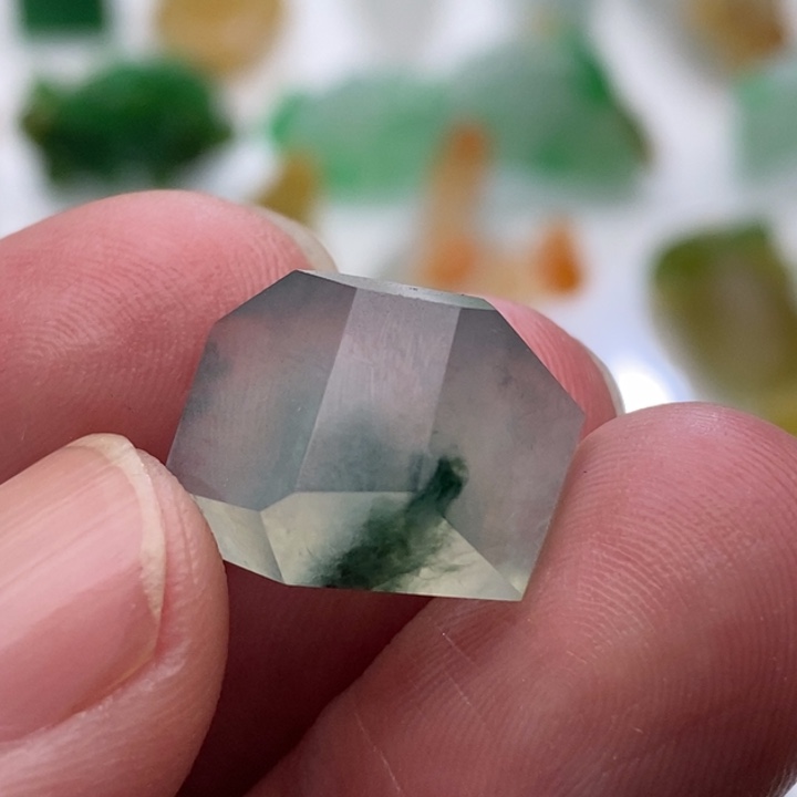 定制翡翠未镶嵌翡翠几何系列戒面