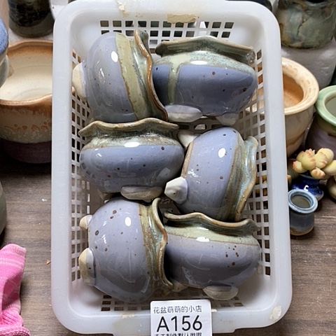 紫砂花盆156微瑕品口径5.5左右