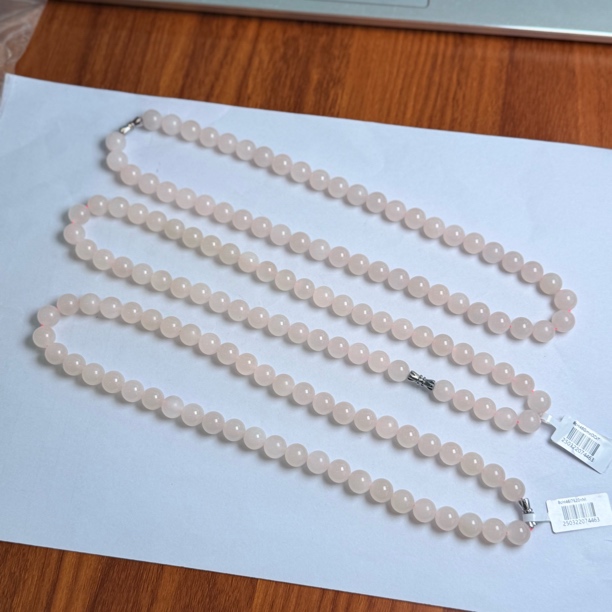 【小宝晶选】藕粉和田玉项链 多样性发一件 485XBHST