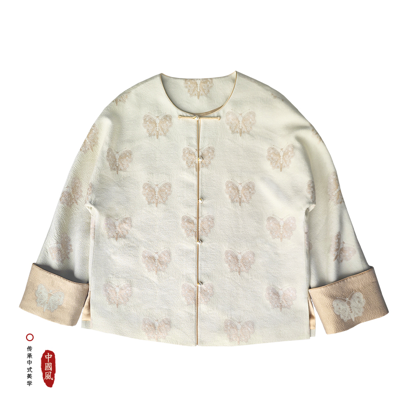 【黑金蝴蝶外套】上久楷丝毛外套 带钢印 百搭时尚 25WQ016