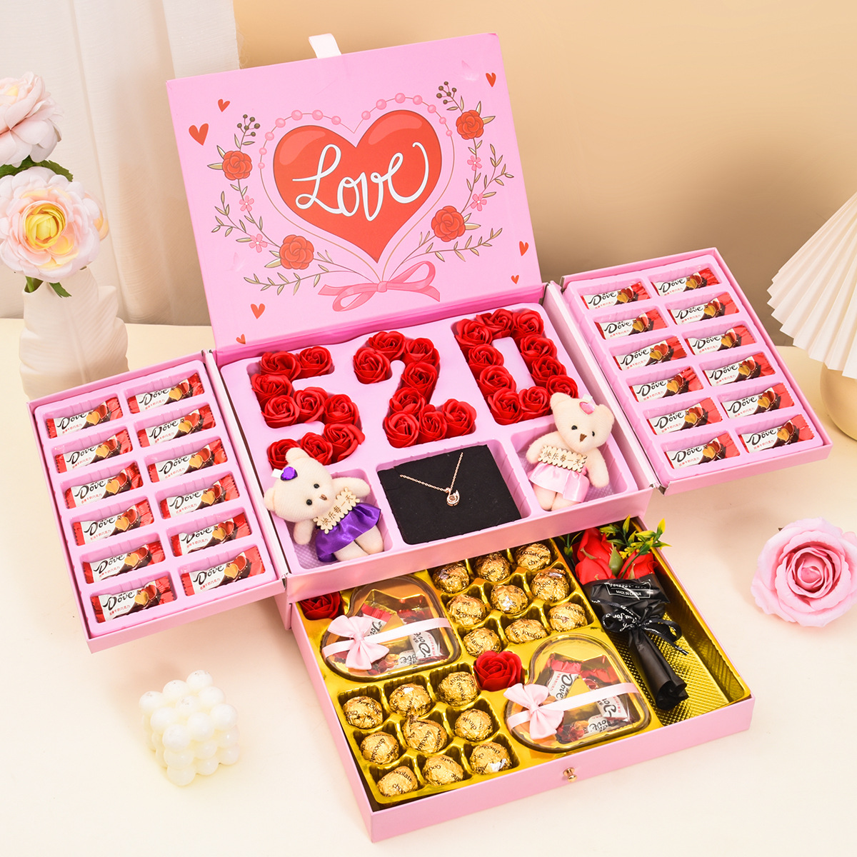 情人节礼物德芙巧克力礼盒装浪漫惊喜表白送男女生老婆生日礼物