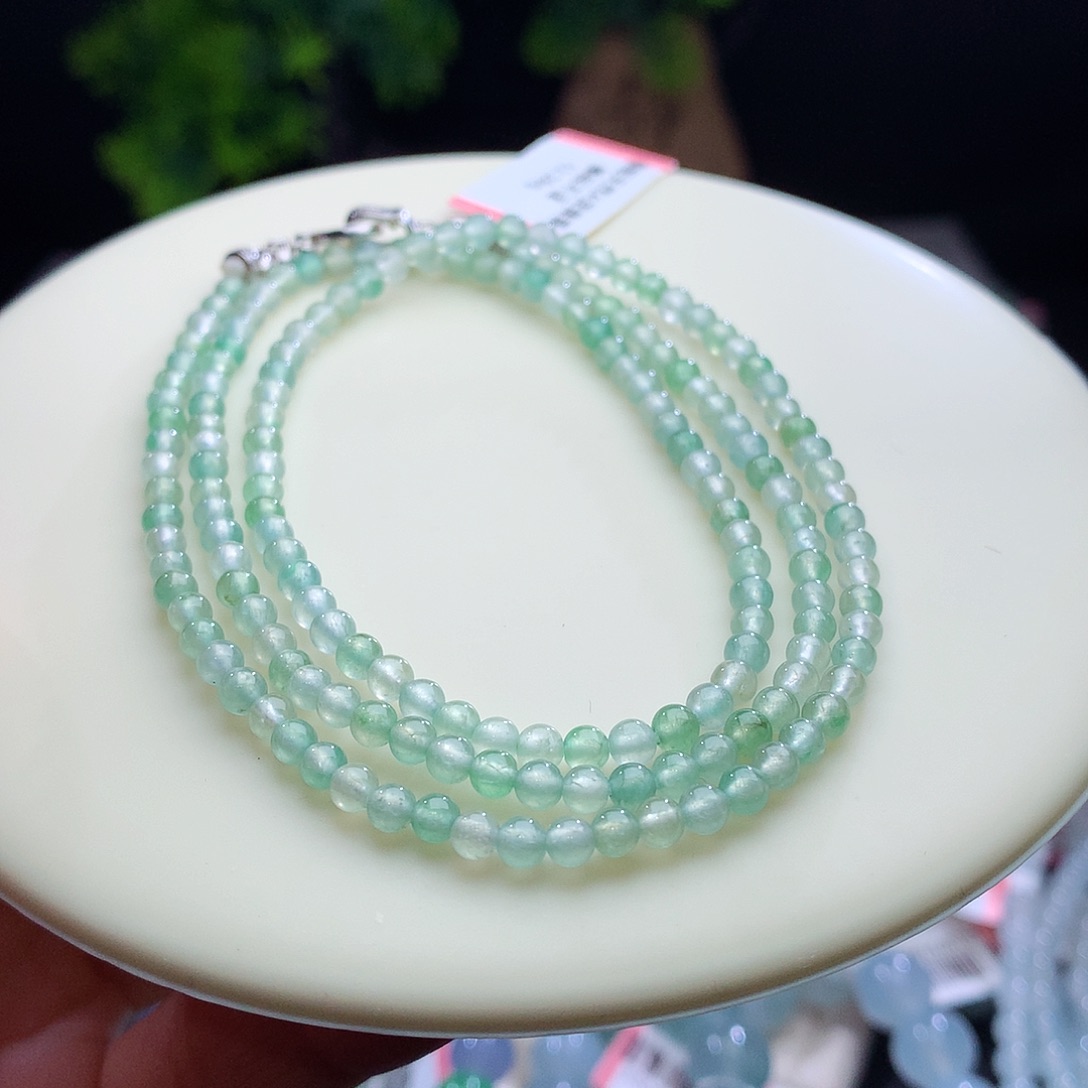 项链未镶嵌翡翠卡3+mm